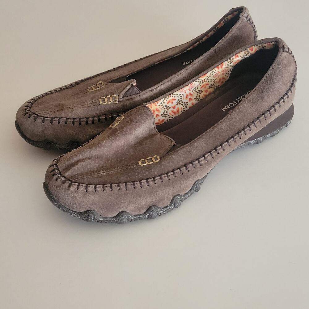 Skechers Relaxed Fit Bikers Pedestrian Women’s 9  Slip-On Moccasins Loafers